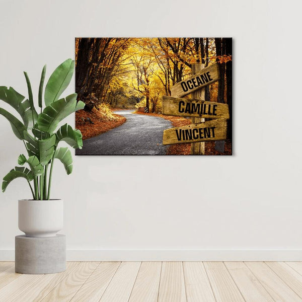 Tableau Personnalisable "Route d'Automne"