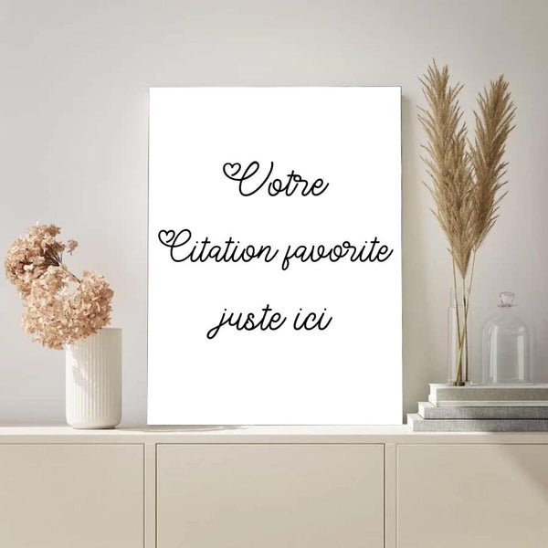 Tableau avec Citation Personnalisable