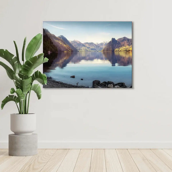 Tableau paysage "Lac et Montagne"